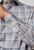 David Donahue Sport Shirts Plaid Knit Sport Shirt