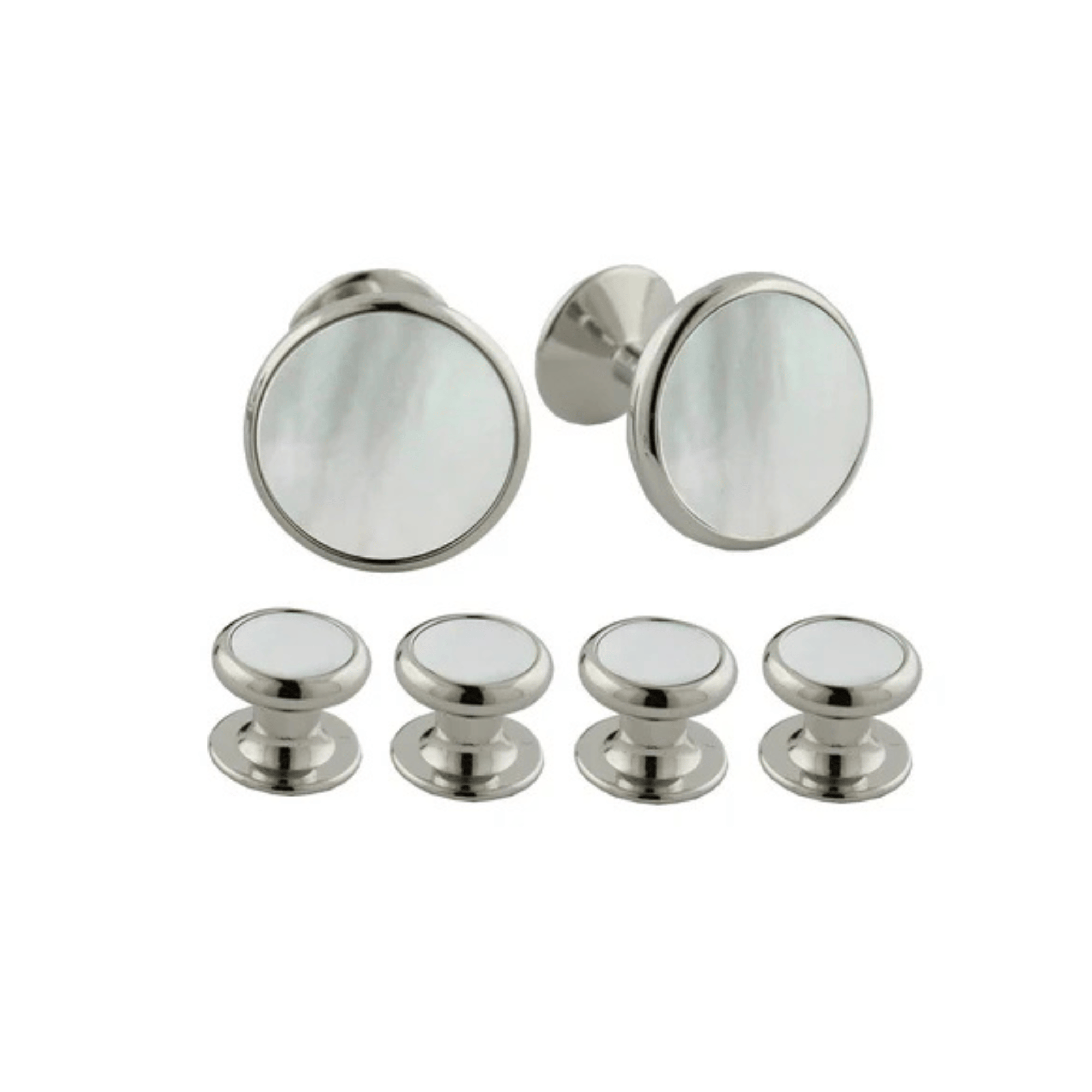 David Donahue Stud Sets SILVER / OS Mother of Pearl & Brass Stud Set
