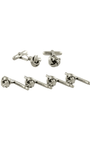David Donahue Stud Sets SILVER / OS Silver Knot Brass Stud Set