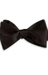 David Donahue Ties Black Satin Self-tie Bow Tie