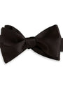 David Donahue Ties Black Satin Self-tie Bow Tie
