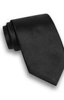 David Donahue Ties Duchesse Satin Solid Neck Tie