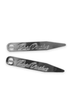 David Donahue Ties SILVER / OS Silver Plated Collar Stays (9 Pair-3 Sizes)
