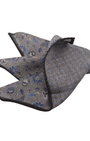 Dion Pocket Square OS Wool Pocket Square in Charcoal