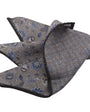 Dion Pocket Square Wool Pocket Square in Charcoal