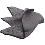Dion Pocket Square Wool Pocket Square in Charcoal
