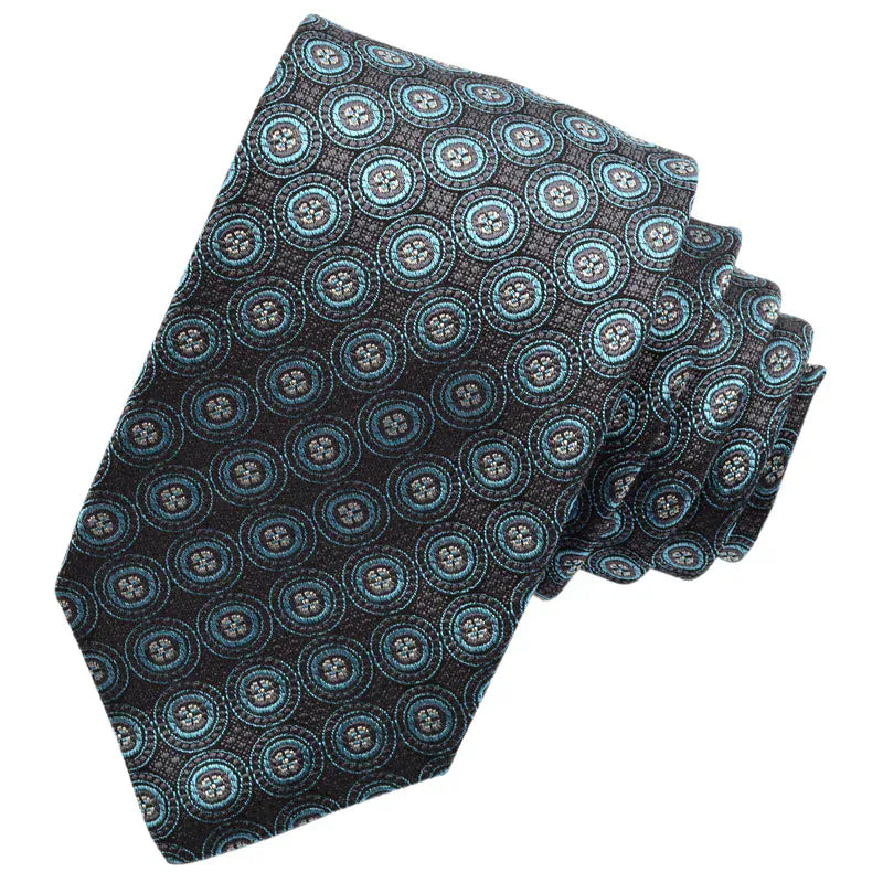 Dion Ties 04 Circular Medallion Silk Tie