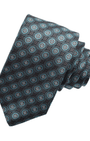 Dion Ties Circular Medallion Silk Tie
