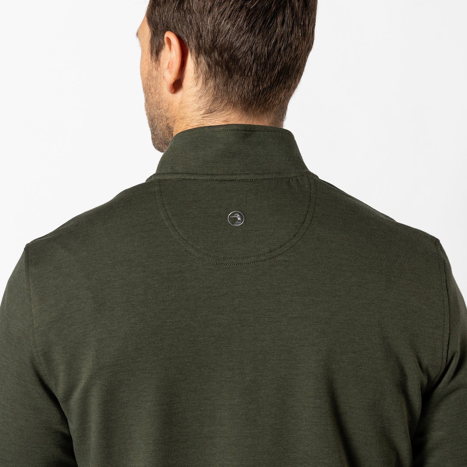 Duck Head 1/4 Zip Dunmore Performance 1/4 Zip in Deep Olive