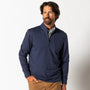 Duck Head 1/4 Zip Dunmore Performance 1/4 Zip in Maritime Blue Heather