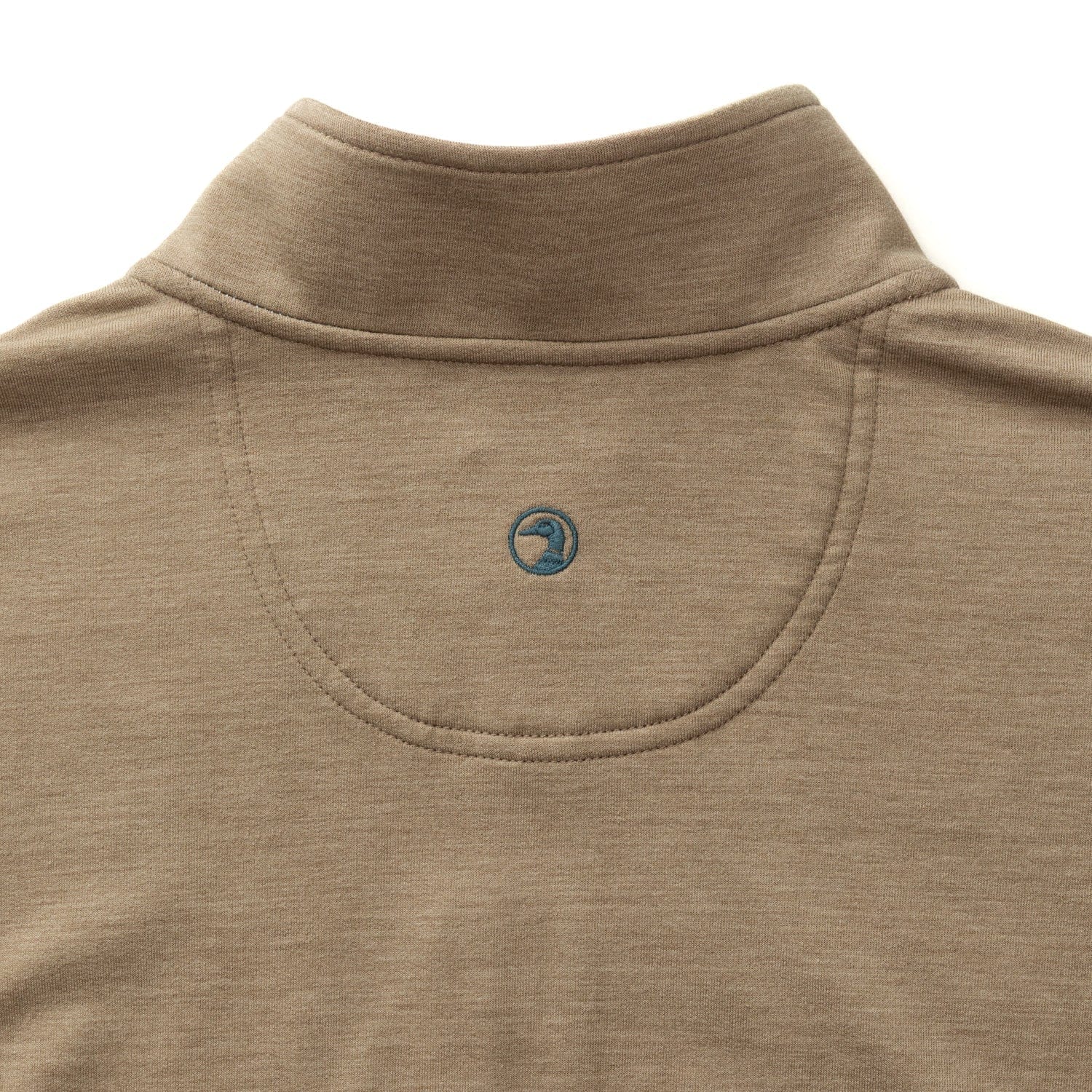 Duck Head 1/4 Zip Dunmore Performance 1/4 Zip in Walnut Heather