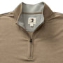 Duck Head 1/4 Zip Dunmore Performance 1/4 Zip in Walnut Heather