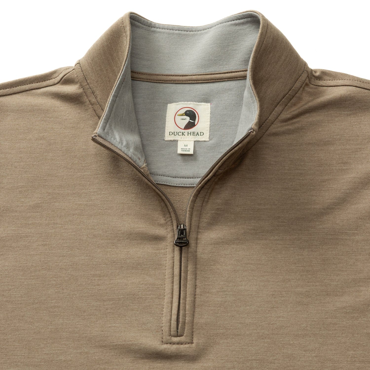 Duck Head 1/4 Zip Dunmore Performance 1/4 Zip in Walnut Heather