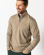 Duck Head 1/4 Zip Dunmore Performance 1/4 Zip in Walnut Heather