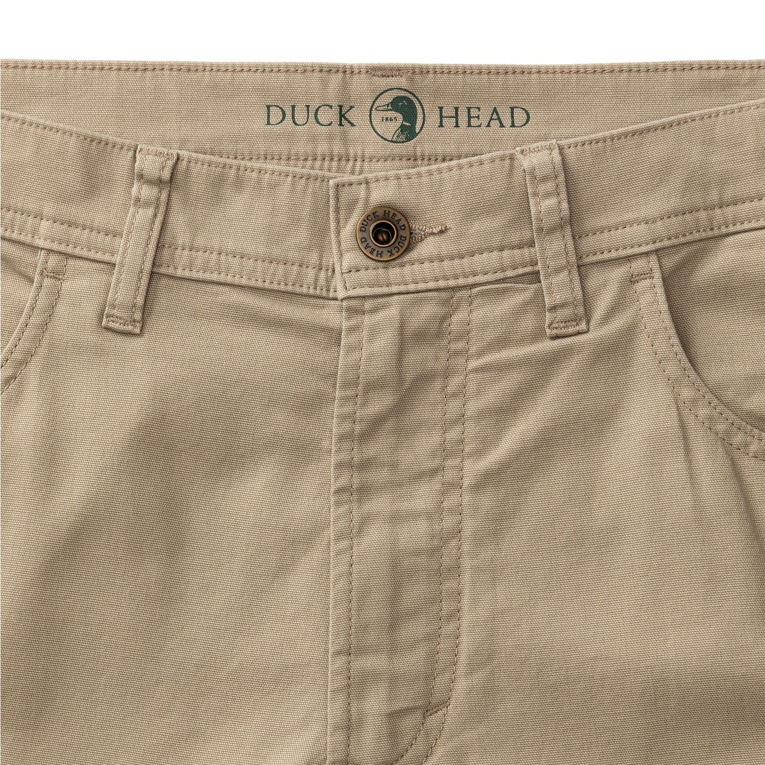 Duck Head 5-Pockets Classic Fit Pinpoint Canvas Five-Pocket in Khaki