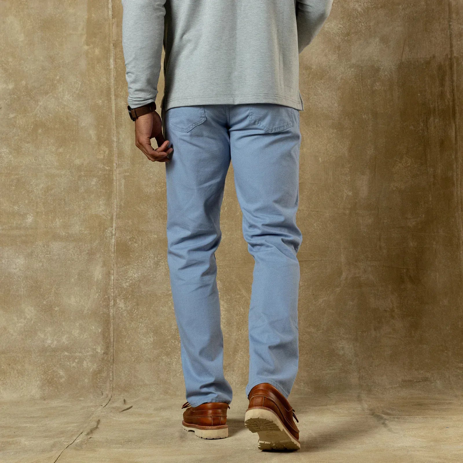 Duck Head 5-Pockets Field Canvas Five-Pocket in Chambray Blue
