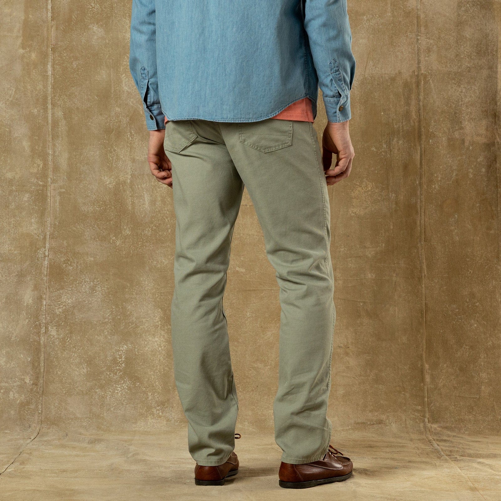 Duck Head 5-Pockets Field Canvas Five-Pocket in Slate Green