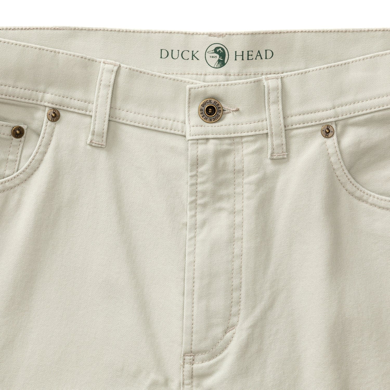 Duck Head 5-Pockets Field Canvas Five-Pocket in Stone