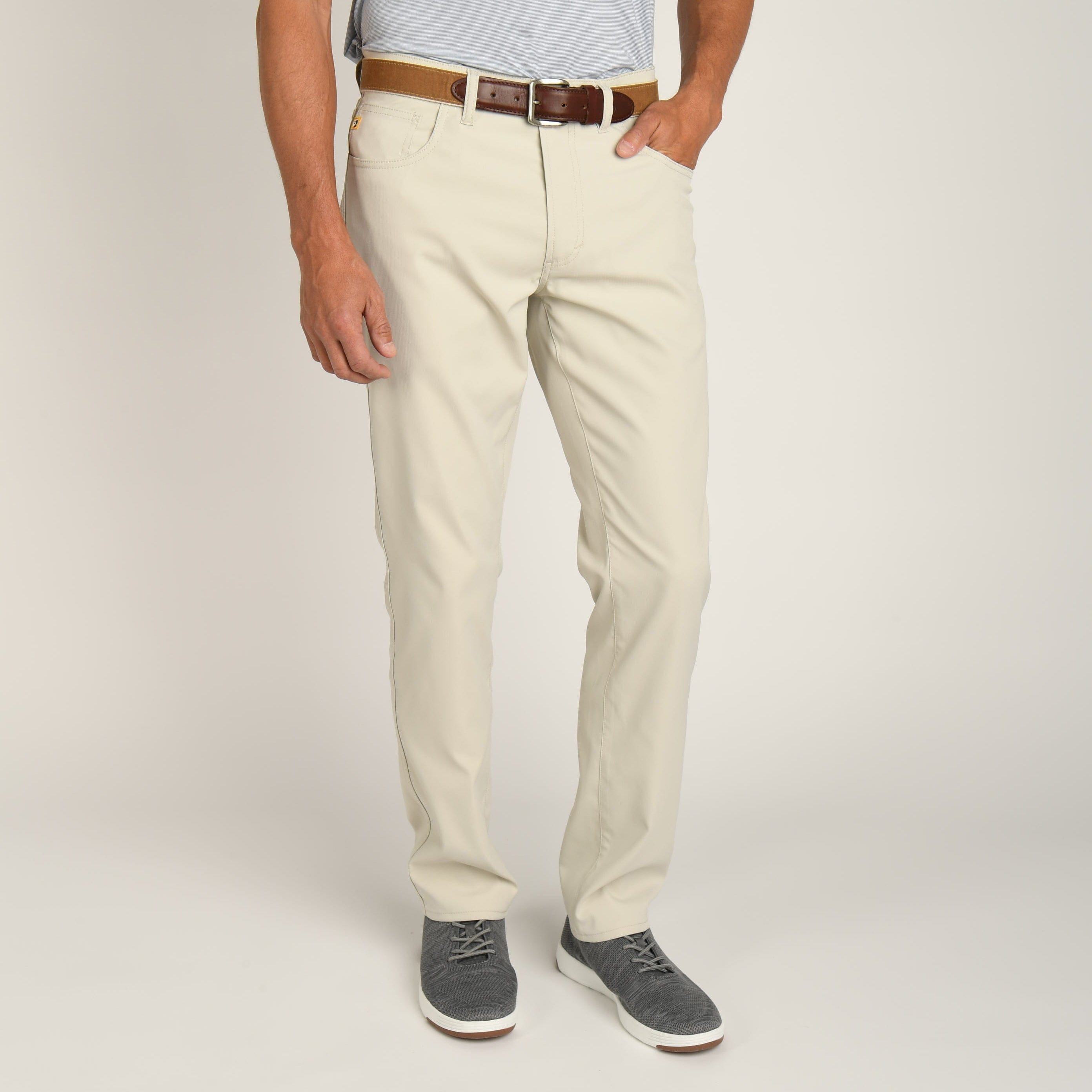 Duck Head 5-Pockets Long Drive Performance Five-Pocket - Stone