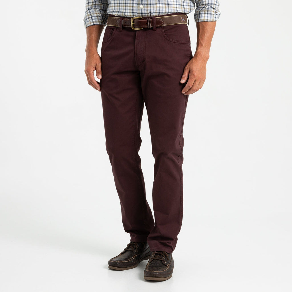 Duck Head 5-Pockets Shoreline Five-Pocket- Dark Cognac