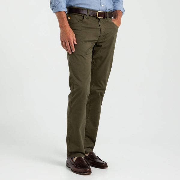 Duck Head 5-Pockets Shoreline Five-Pocket- Olive Pine