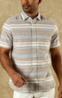 Duck Head Camp Shirt Matthews Stripe Linen Cotton Oxford Sport Shirt