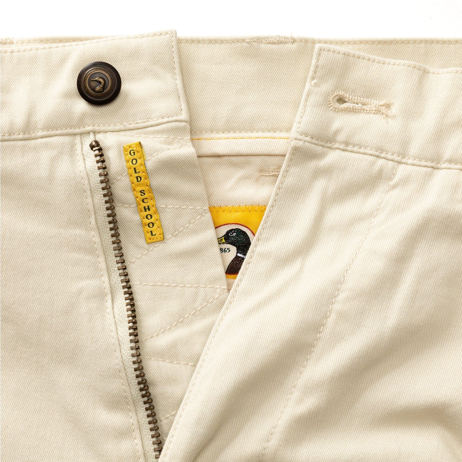 Duck Head Chinos Classic Fit Gold School Chino in Stone