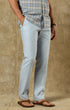 Duck Head Chinos Classic Fit Linen Gold School Chino in Heather Blue
