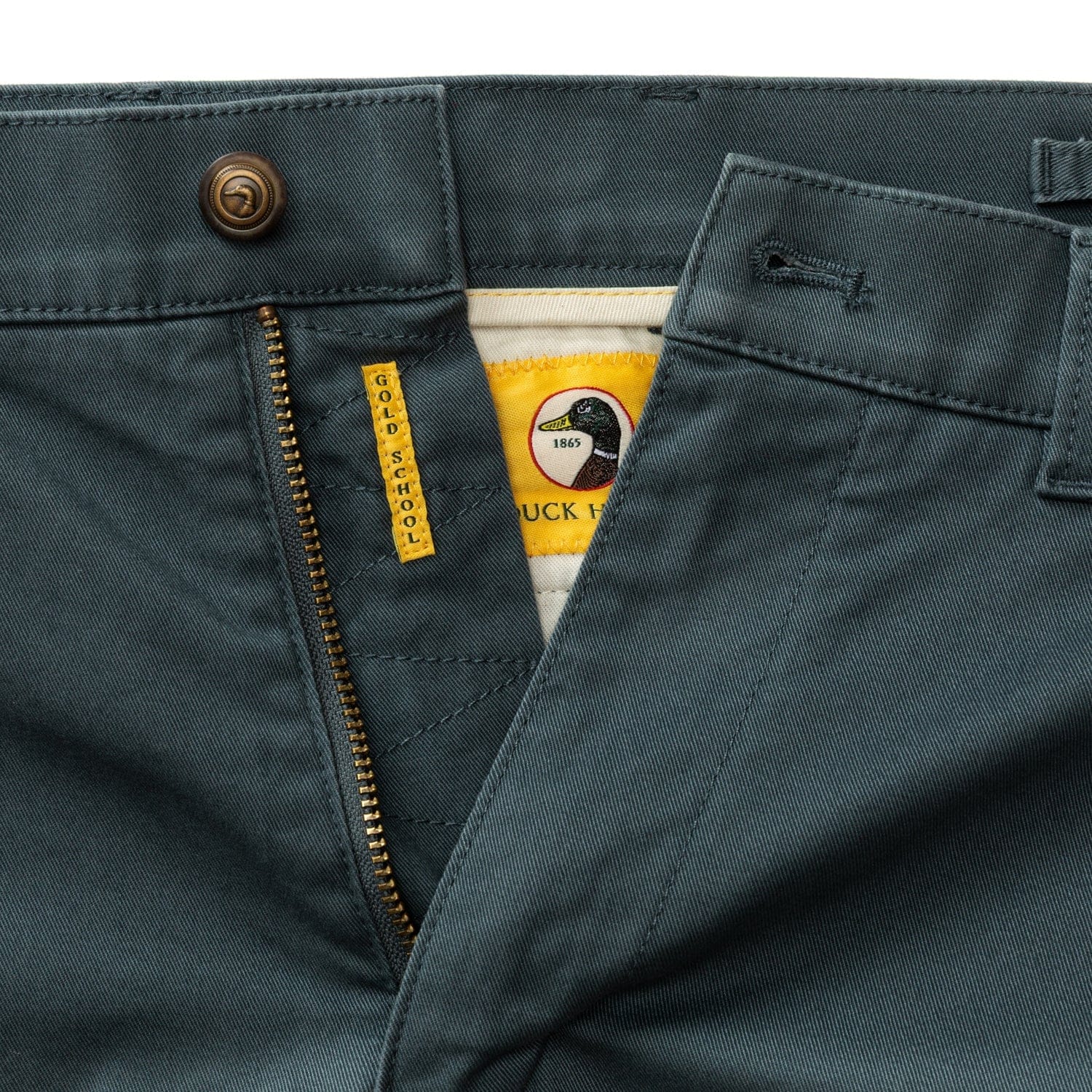 Duck Head Chinos Gold School Chino in Graphite Blue