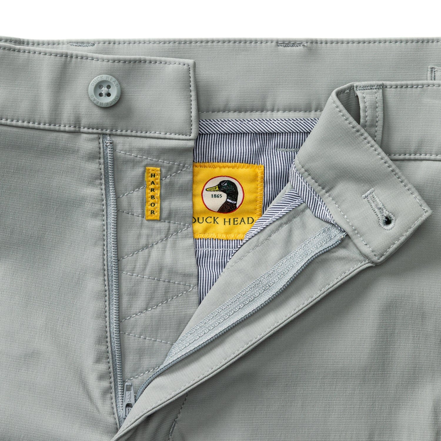 Duck Head Chinos Harbor Performance Chino in Quarry Grey