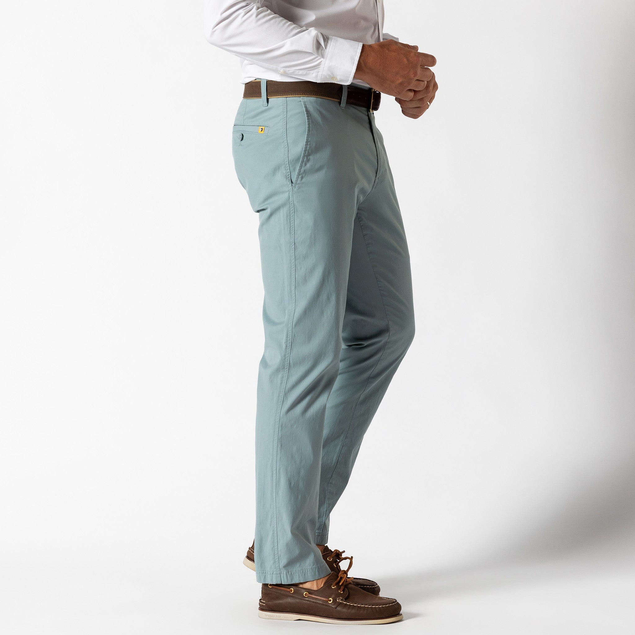 Duck Head Chinos Harbor Performance Chino - Silver Blue