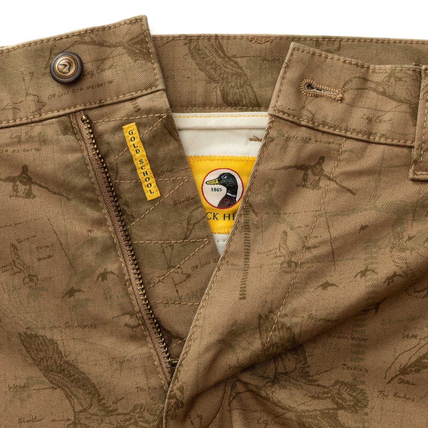 Duck Head Chinos Printed Classic Fit Gold School Chino