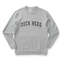 Duck Head Crew Necks & Hoodies Applique Crewneck Sweatshirt in Heather Grey