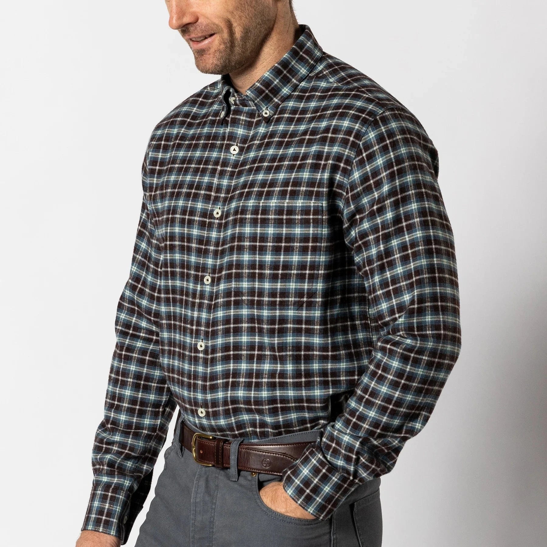 Duck Head Flannels & Overshirts 234 / S Cotton Flannel Sport Shirt