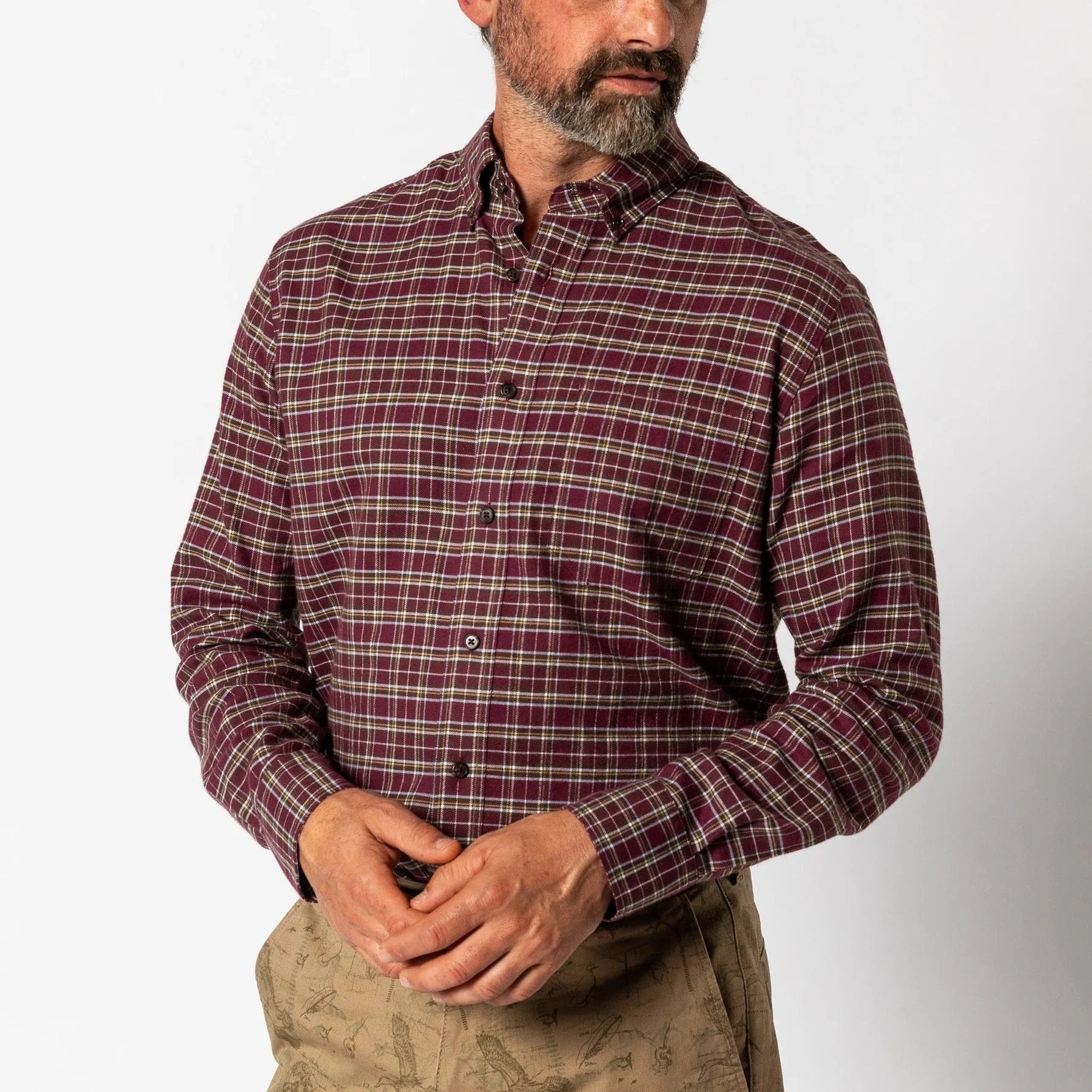 Duck Head Flannels & Overshirts 534 / S Cotton Flannel Sport Shirt
