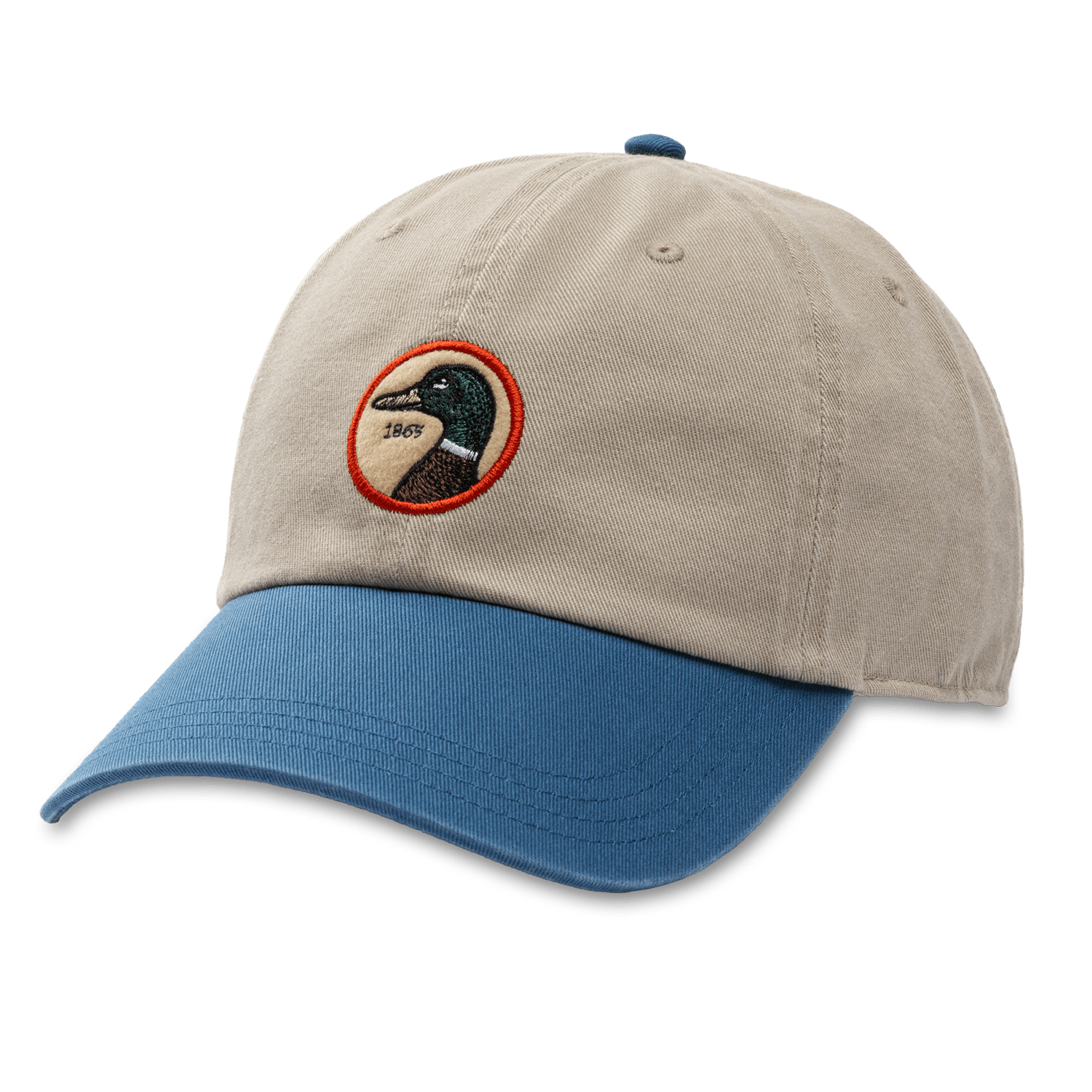 Duck Head Hats Circle Patch Twill Hat - Feather Grey