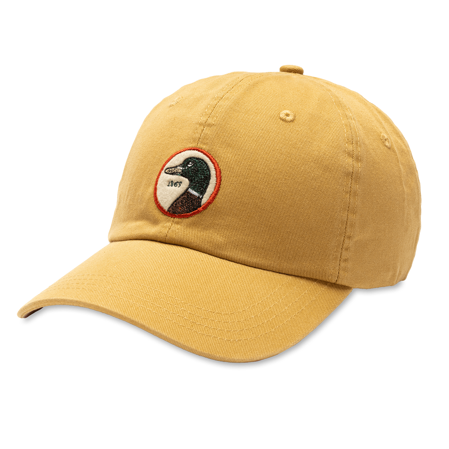 Duck Head Hats Circle Patch Twill Hat - Goldenrod