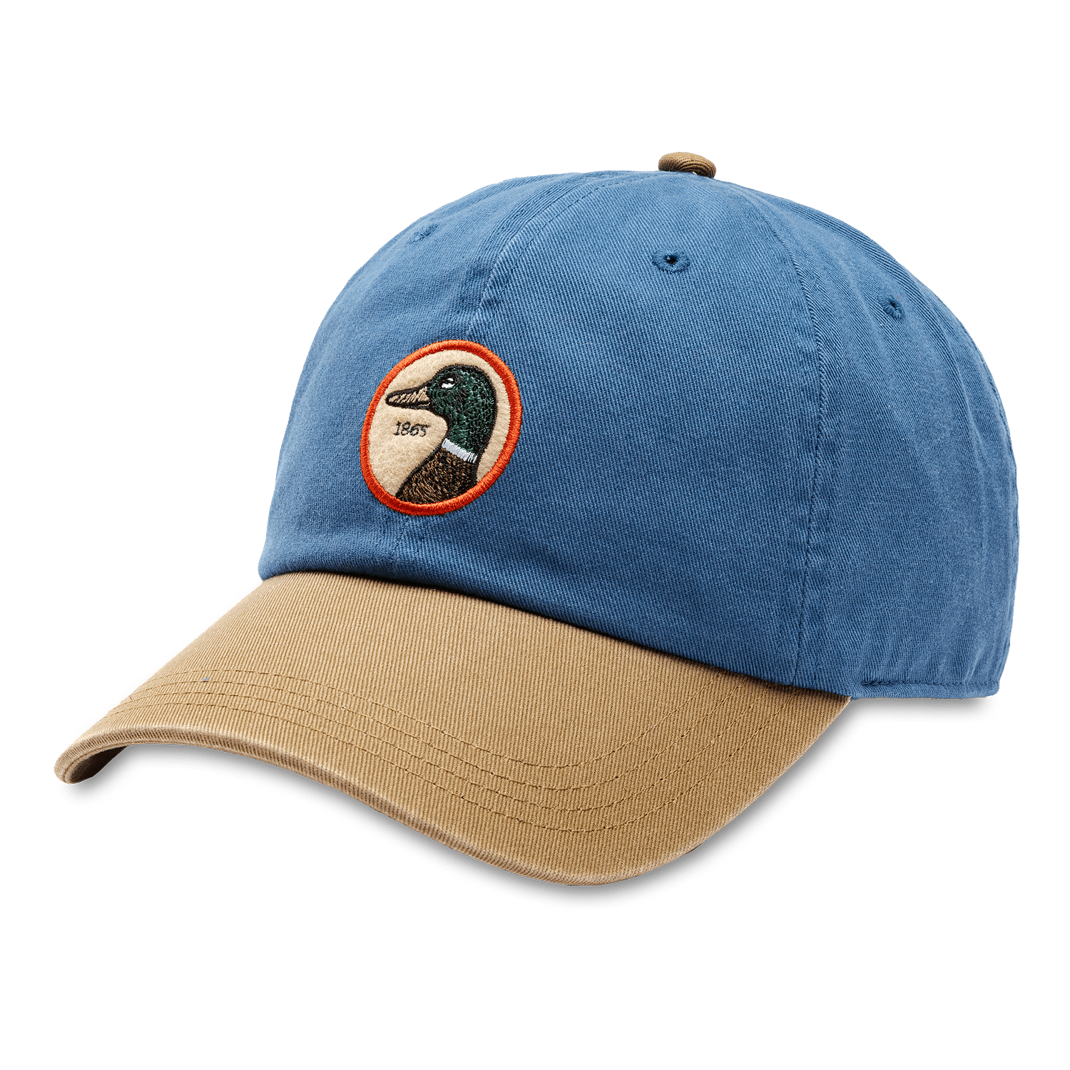 Duck Head Hats Circle Patch Twill Hat - Varsity Blue