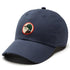 Duck Head Hats MALLARD BLUE (401) Circle Patch Cotton Linen Hat in Mallard Blue