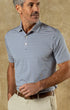 Duck Head Polos Long Drive Performance Polo in Blue Horizon