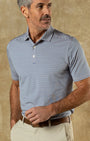 Duck Head Polos Long Drive Performance Polo in Blue Horizon