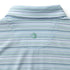 Duck Head Polos Neil Stripe Long Drive Performance Polo in Serenity Blue