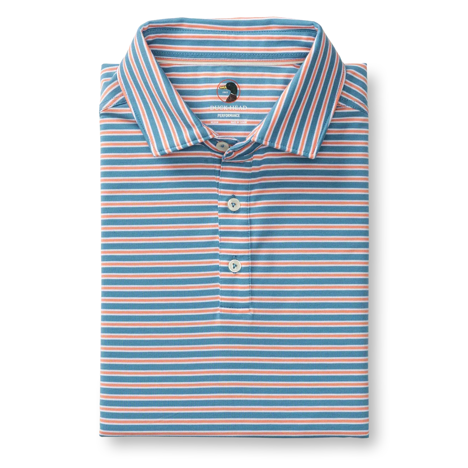 Duck Head Polos Pierce Stripe Summerford Performance Jersey Polo