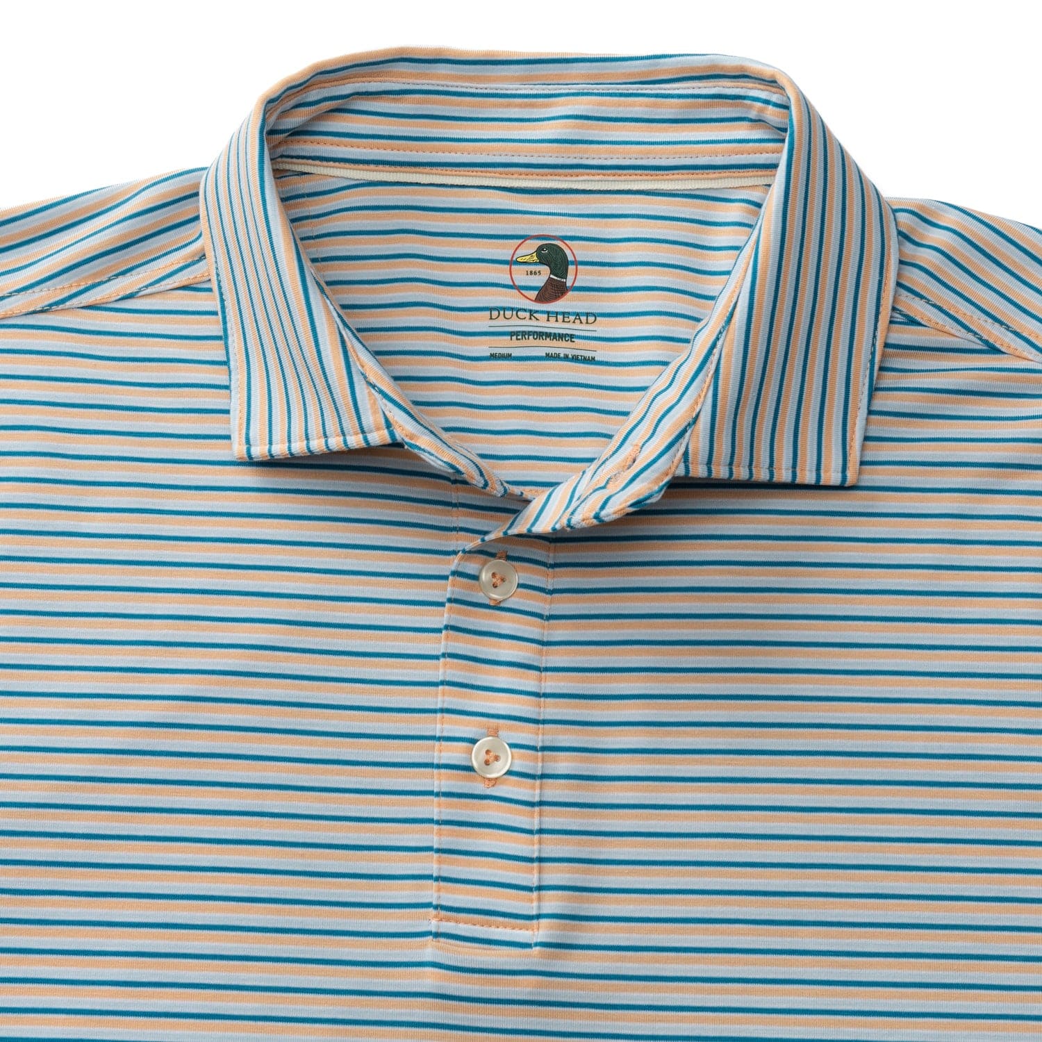 Duck Head Polos Summerford Performance Jersey Polo - Faded Peach