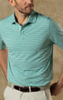 Duck Head Polos Summerford Performance Jersey Polo in Aspen Green
