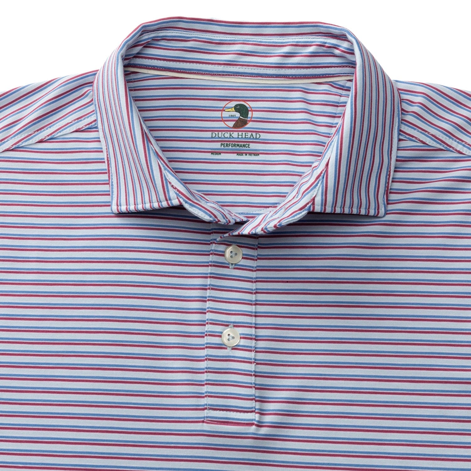 Duck Head Polos Summerford Performance Jersey Polo - Light Blue