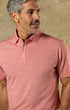 Duck Head Polos Summerford Performance Pique Polo in Classic Red Heather