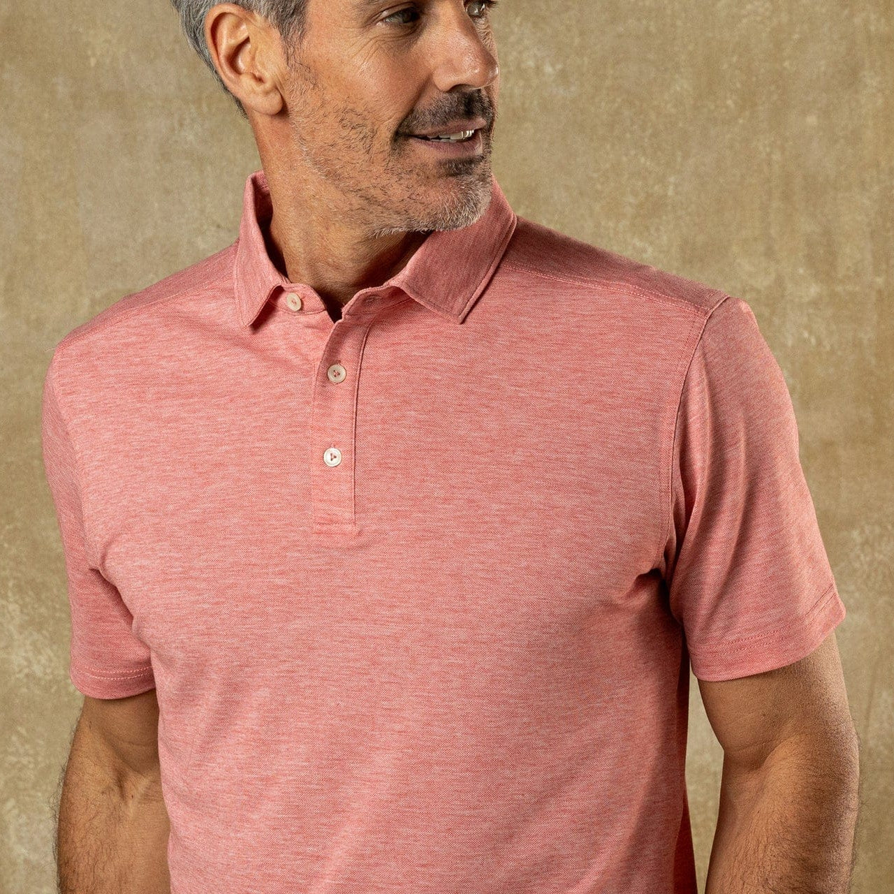 Duck Head Polos Summerford Performance Pique Polo in Classic Red Heather