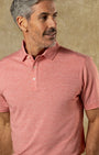 Duck Head Polos Summerford Performance Pique Polo in Classic Red Heather