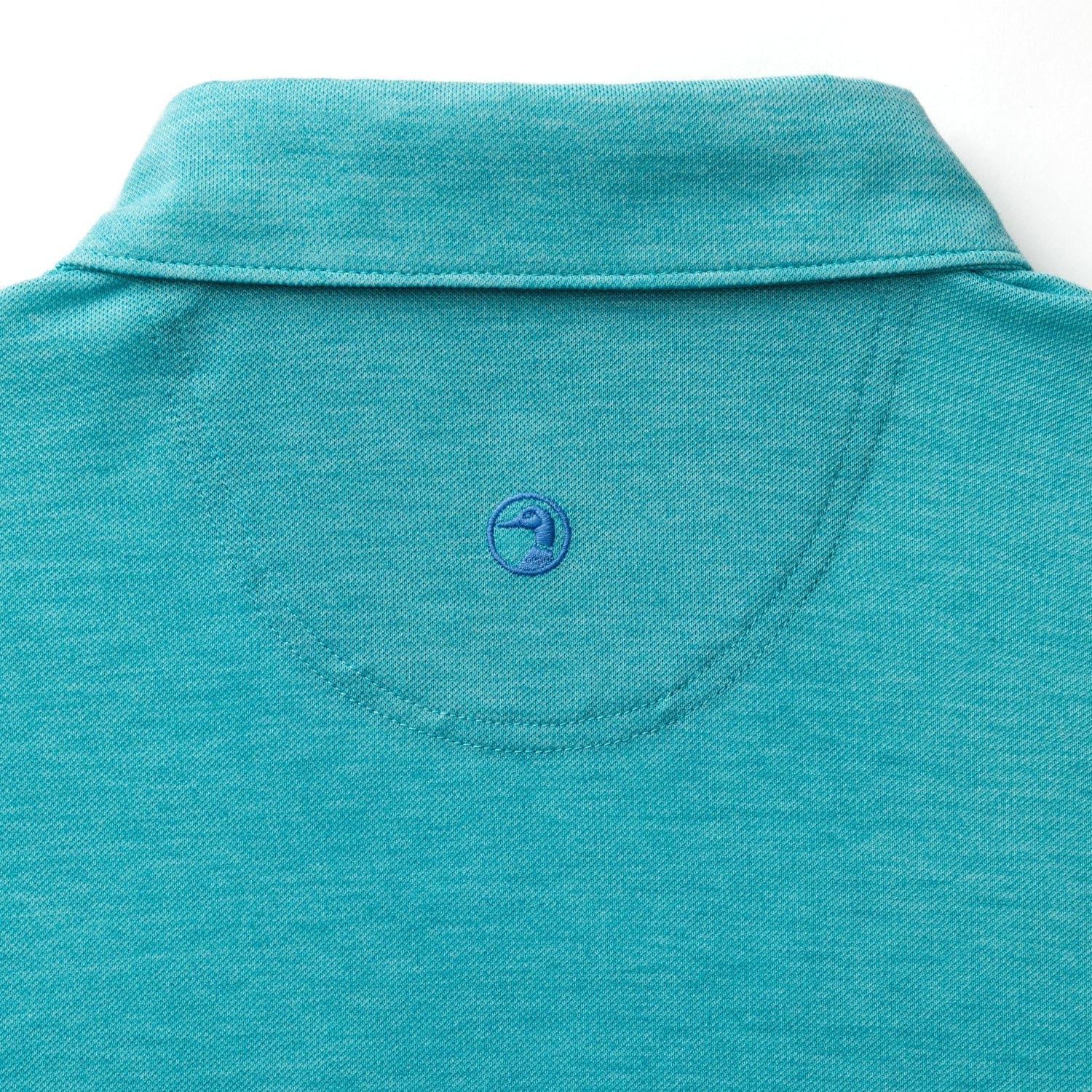 Duck Head Polos Summerford Performance Pique Polo in Lake Blue Heather